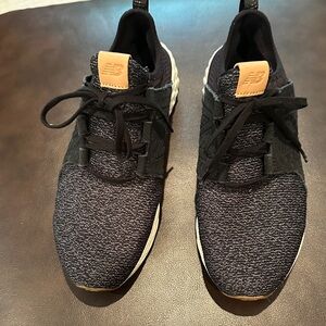 New Balance Men's Navy and Tan Sneakers